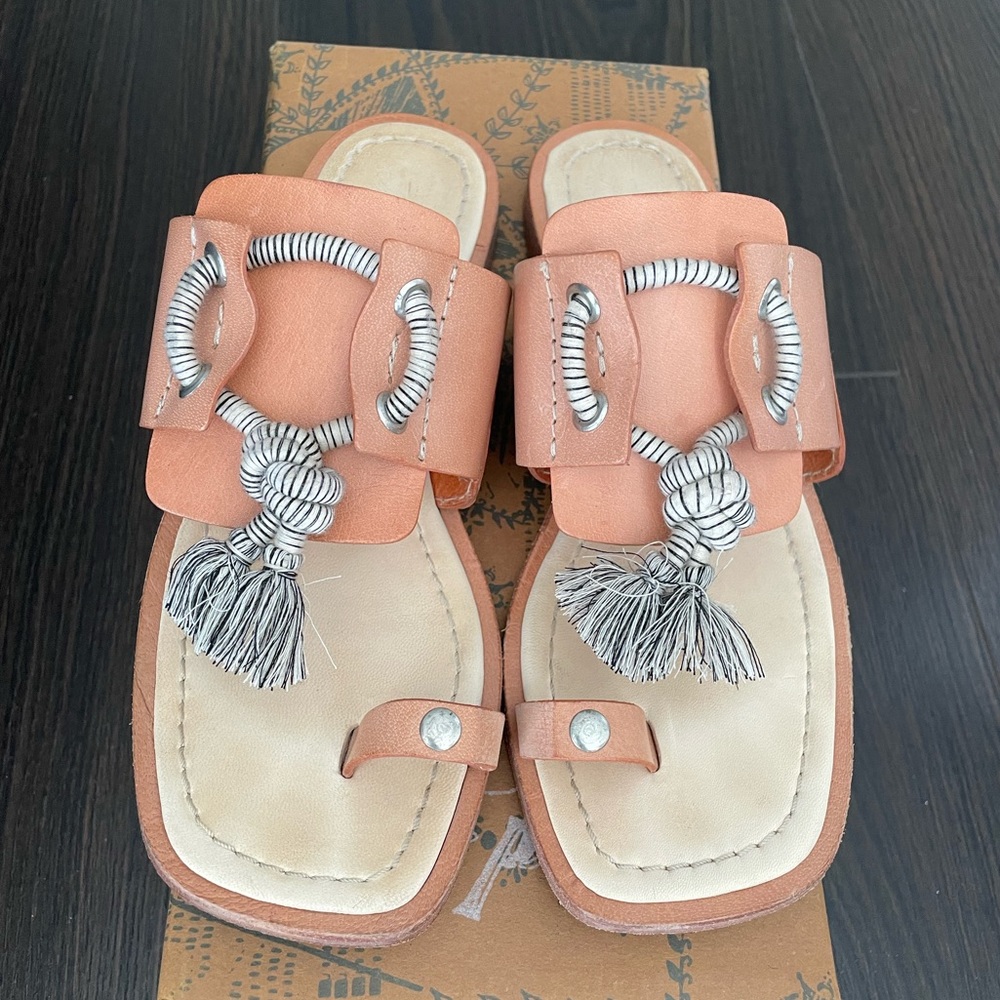 Free People Mail Sandals with Rope Tie